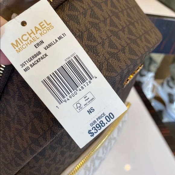 Michael Kors Erin Shoulder Backpack Multi vanilla - Picture 5 of 10